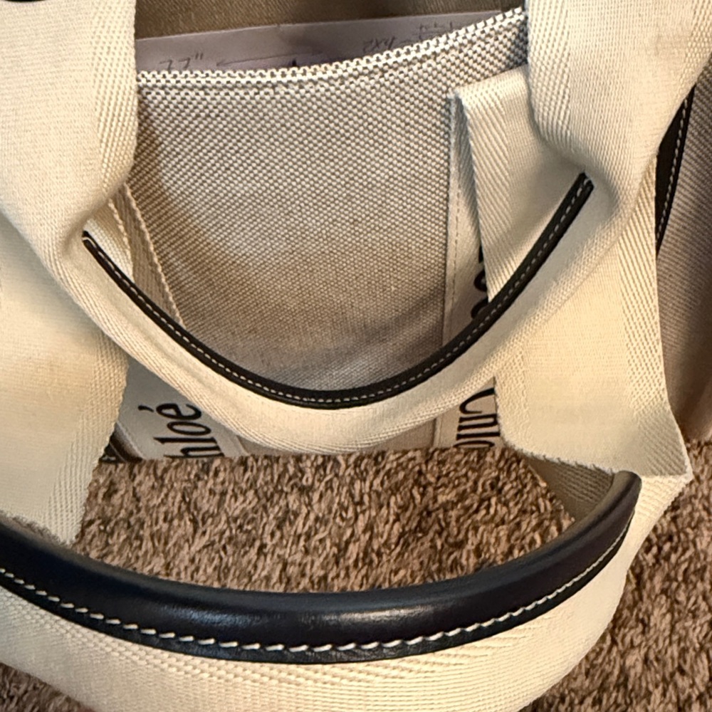 Chloe Beige and Black Tote Bag - Picture 13 of 13